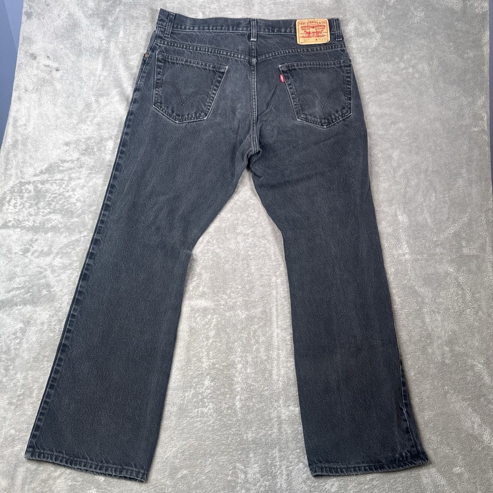 Vintage Levis 517 Jeans Mens 36x32 (Fits 36x31) Black Bootcut Y2K 2002